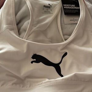 Brand new puma impact 4 Keeps Sport Bra White & Black Size 1X